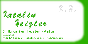 katalin heizler business card